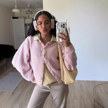 La Douce Maille® | Cardigan Sable